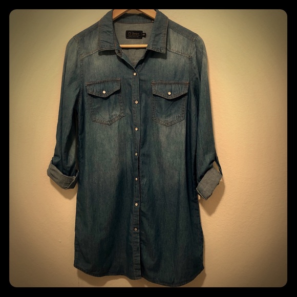 Ci Sono Lightweight Denim Dress - Picture 2 of 7